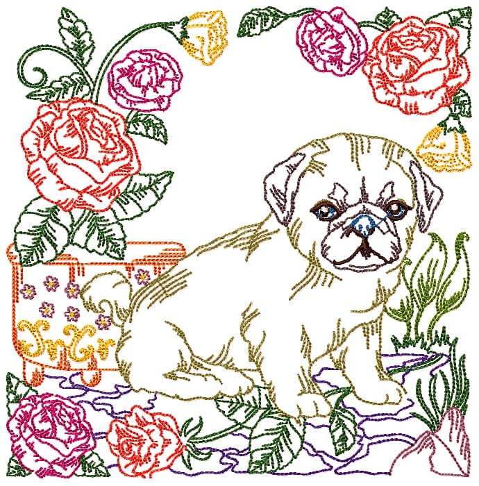 On The Farm Colour linework 1