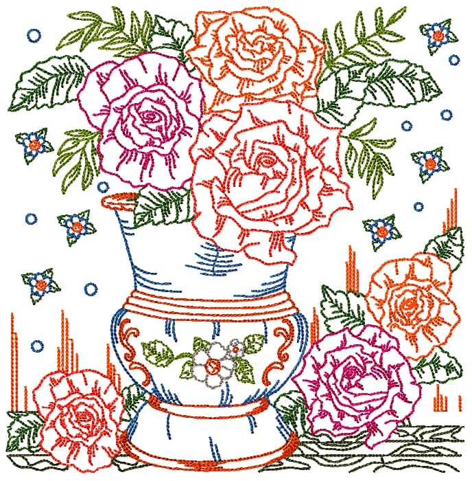 On The Farm Colour linework 1