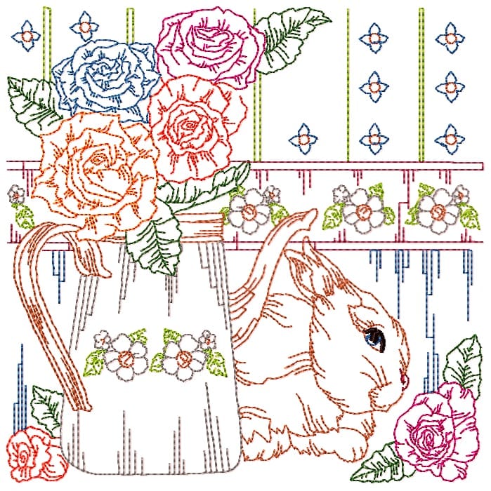 On The Farm Colour linework 1