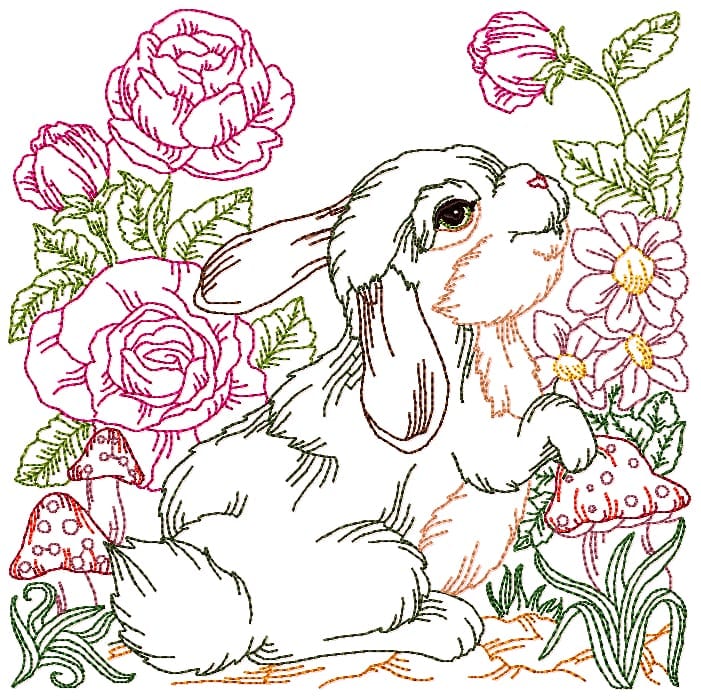 On The Farm Colour linework 1