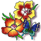 Passionflower and Butterfly