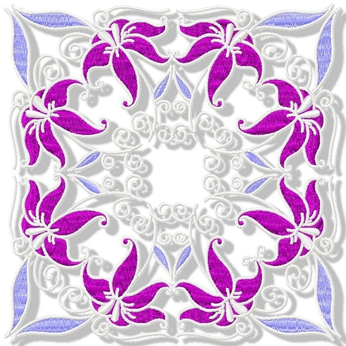 Purple Lilies Blocks