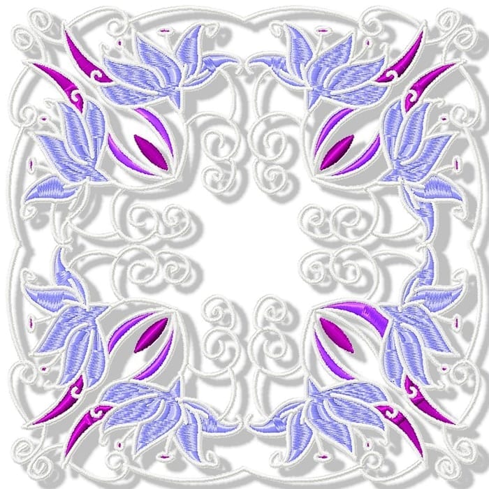 Purple Lilies Blocks