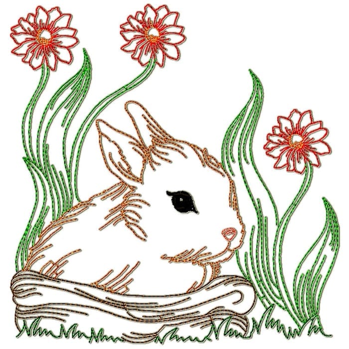 Rabbits Colour Line