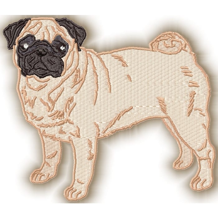 Pug Realistic Set
