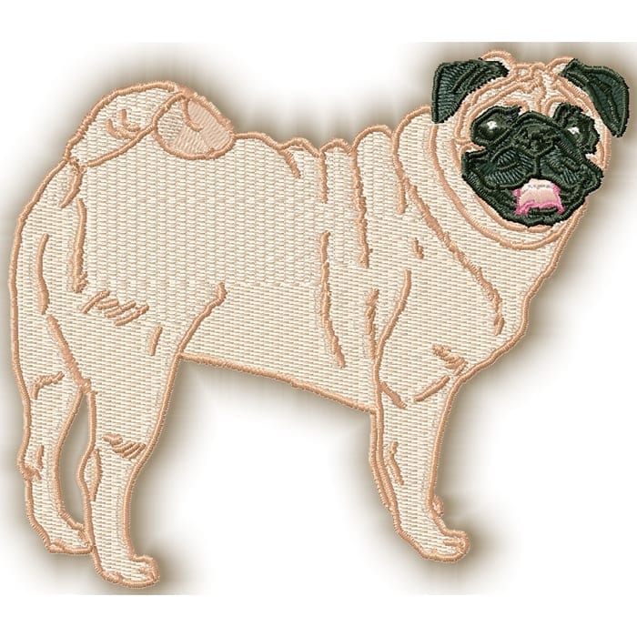 Pug Realistic Set