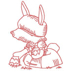 Red Work Easter Fun