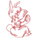 Red Work Easter Fun