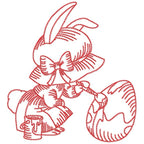 Red Work Easter Fun