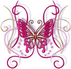 ribbon butterflies