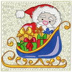 Santa Curly Blocks
