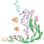 Colour line Sea Horses