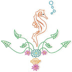 Colour line Sea Horses