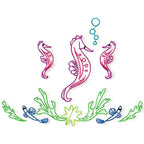 Colour line Sea Horses