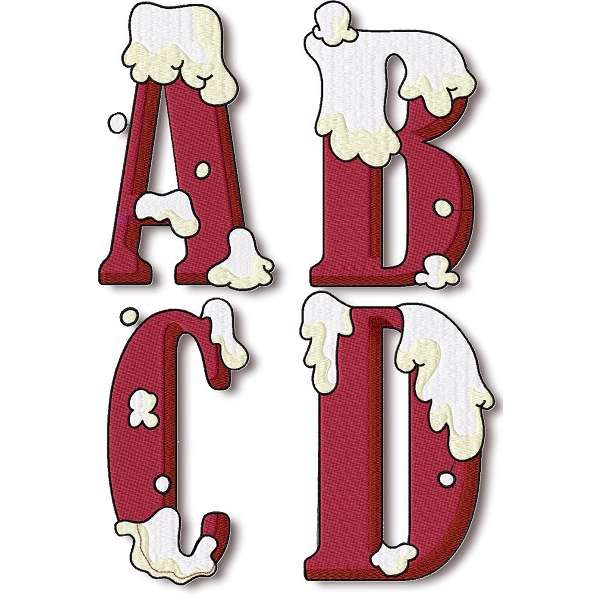 Snow Alphabet