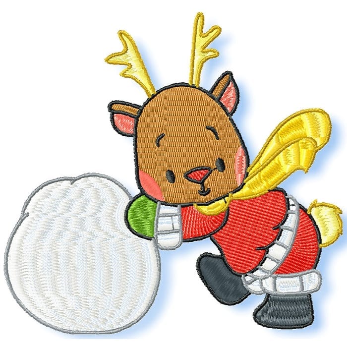 Snow Time Deer