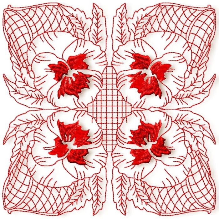 Spectacular Redwork Blocks