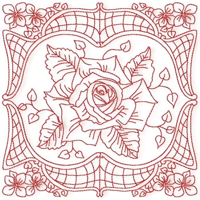 Spectacular Redwork Blocks