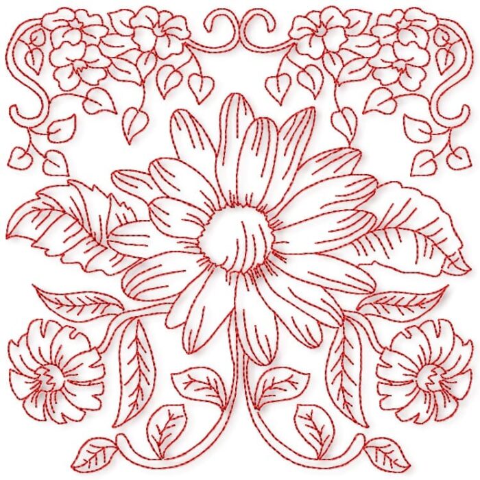 Spectacular Redwork Blocks