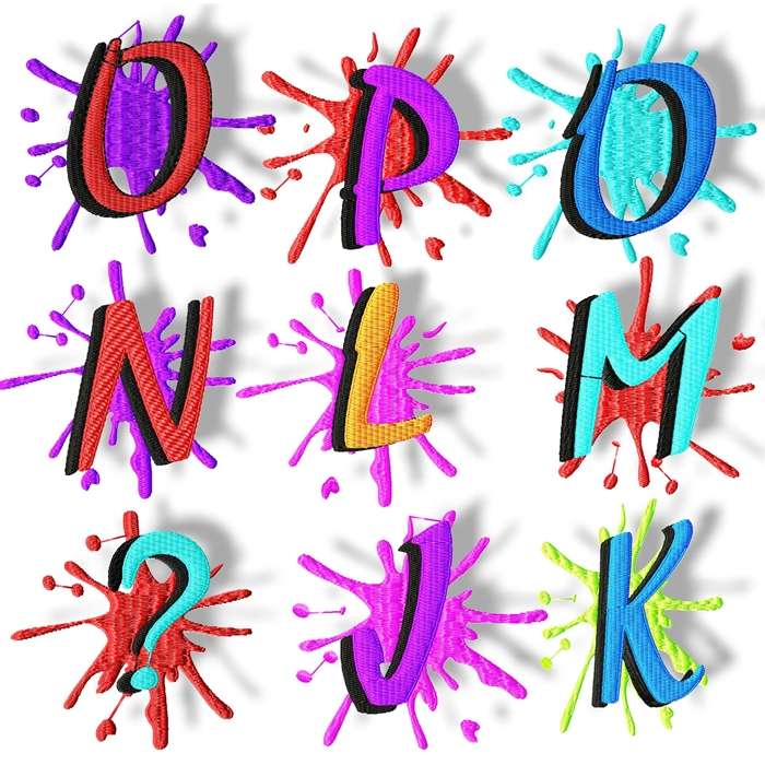 Splat Alphabet