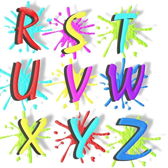 Splat Alphabet