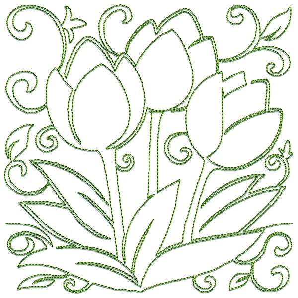 Springtime Stipple Blocks Set