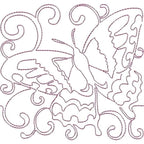 Stipple Butterflies machine embroidery