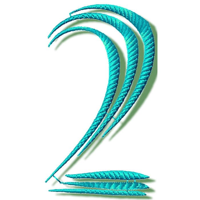 Stripe Alphabet With Numbers