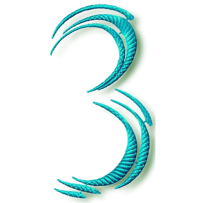 Stripe Alphabet With Numbers