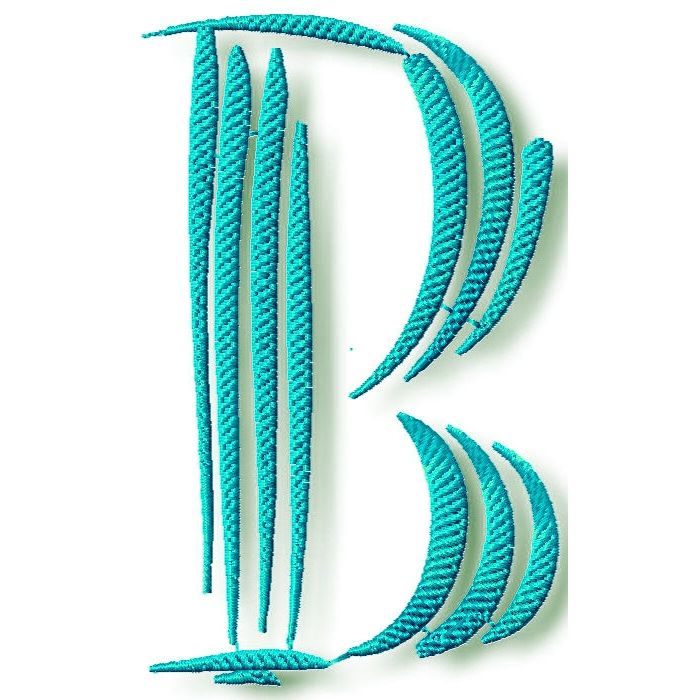 Stripe Alphabet With Numbers