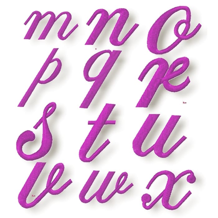 Stylish Script Alphabet