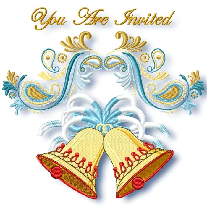 Stylish Wedding machine embroidery