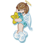 Swirly Baby Boy Angels