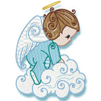 Swirly Baby Boy Angels