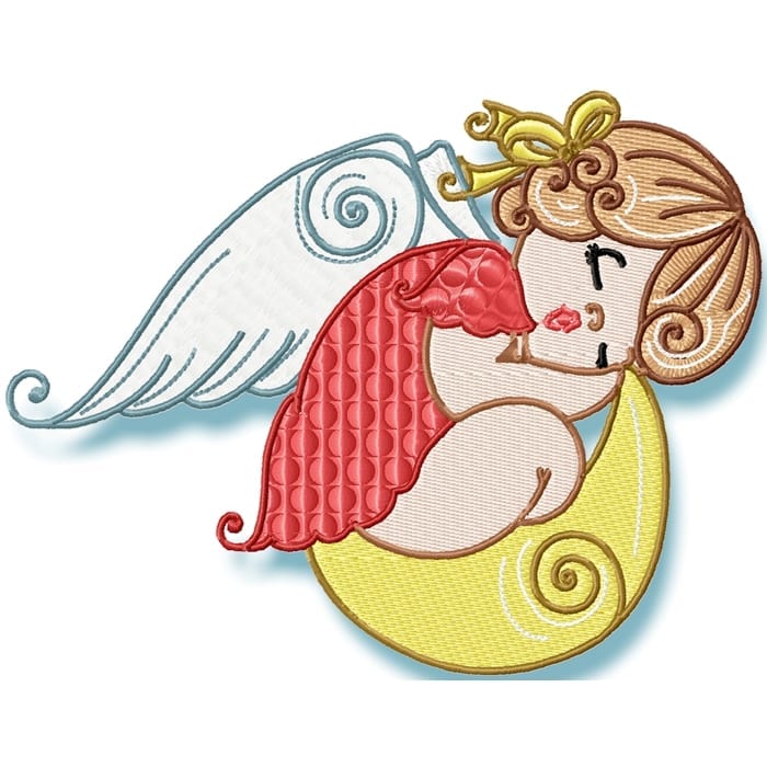 Swirly Baby Girl Angels