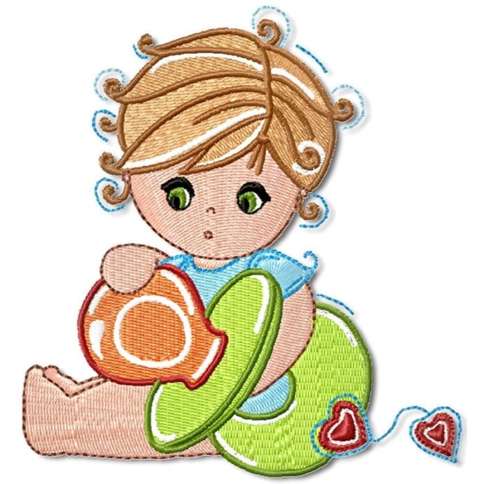 Baby Boys machine embroidery