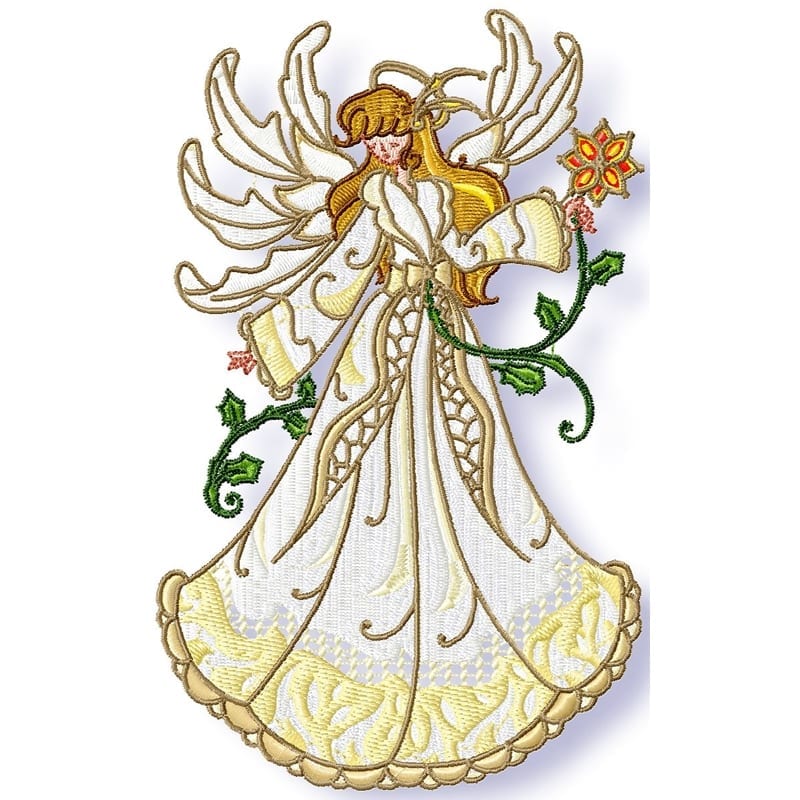 White Christmas Angels