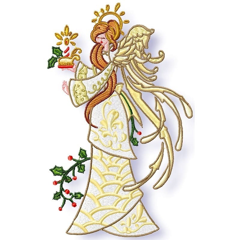 White Christmas Angels
