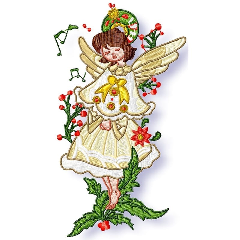 White Christmas Angels