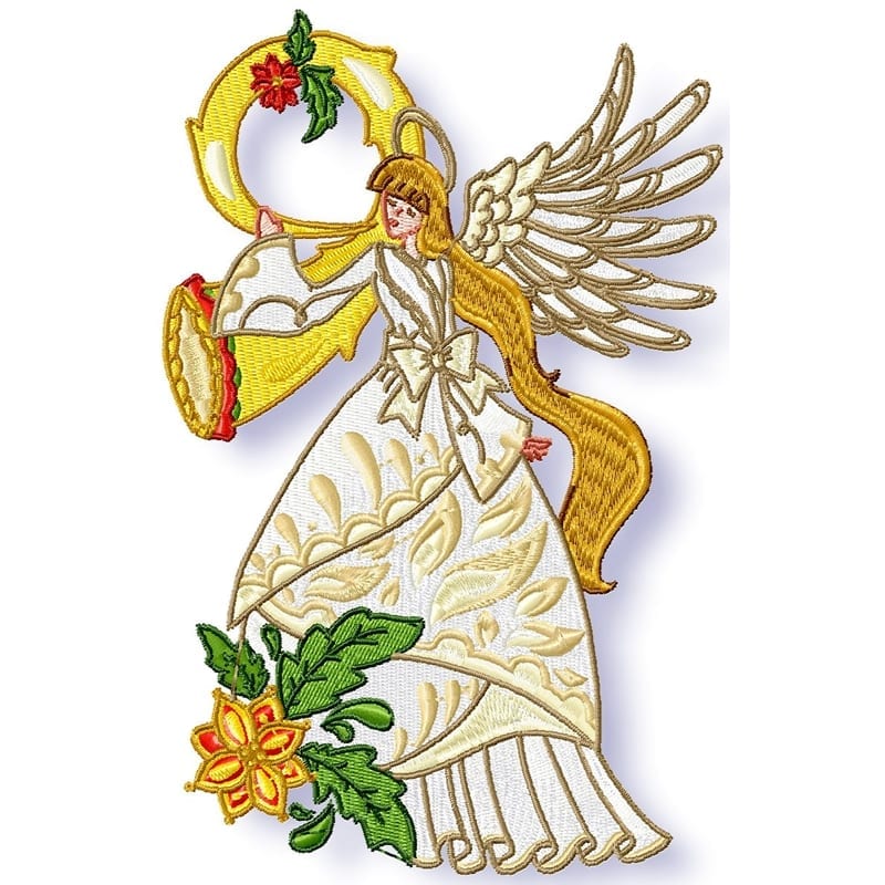 White Christmas Angels