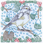Yellow Belly Tit Bird